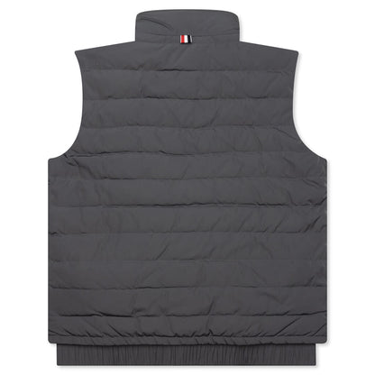 4Bar in Poly Twill Down Filled Ski Vest - Medium Grey