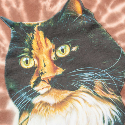 Tie-Dye Cat Sweatshirt - Brown