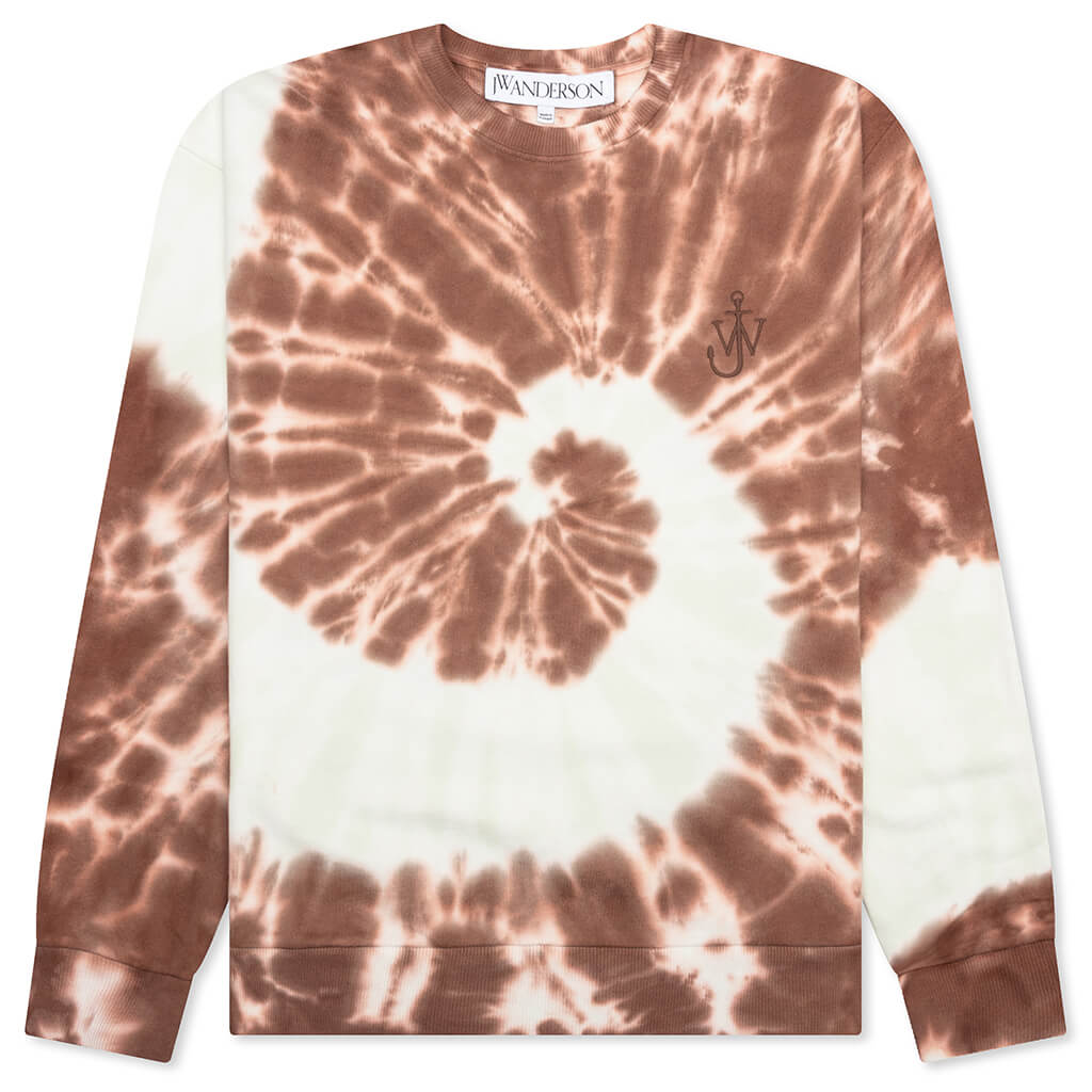 Tie-Dye Cat Sweatshirt - Brown
