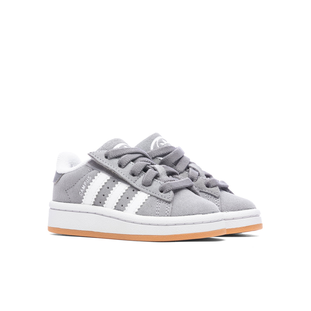 Toddlers Campus 00s Comfort Elastic Lace - Grey Three/Cloud White/Gum