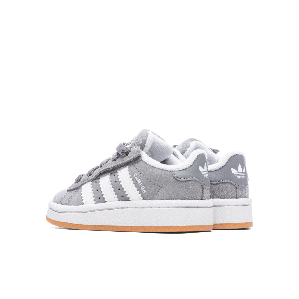 Toddlers Campus 00s Comfort Elastic Lace - Grey Three/Cloud White/Gum