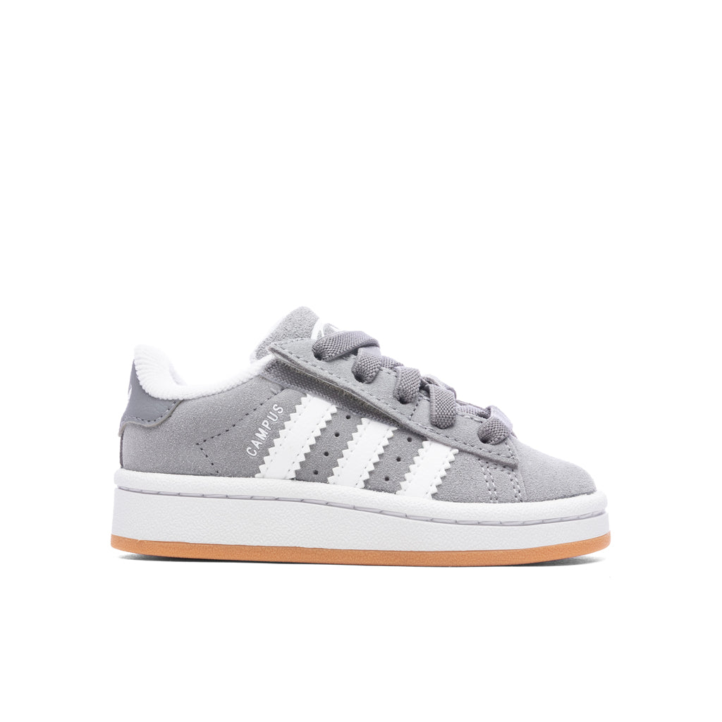 Toddlers Campus 00s Comfort Elastic Lace - Grey Three/Cloud White/Gum