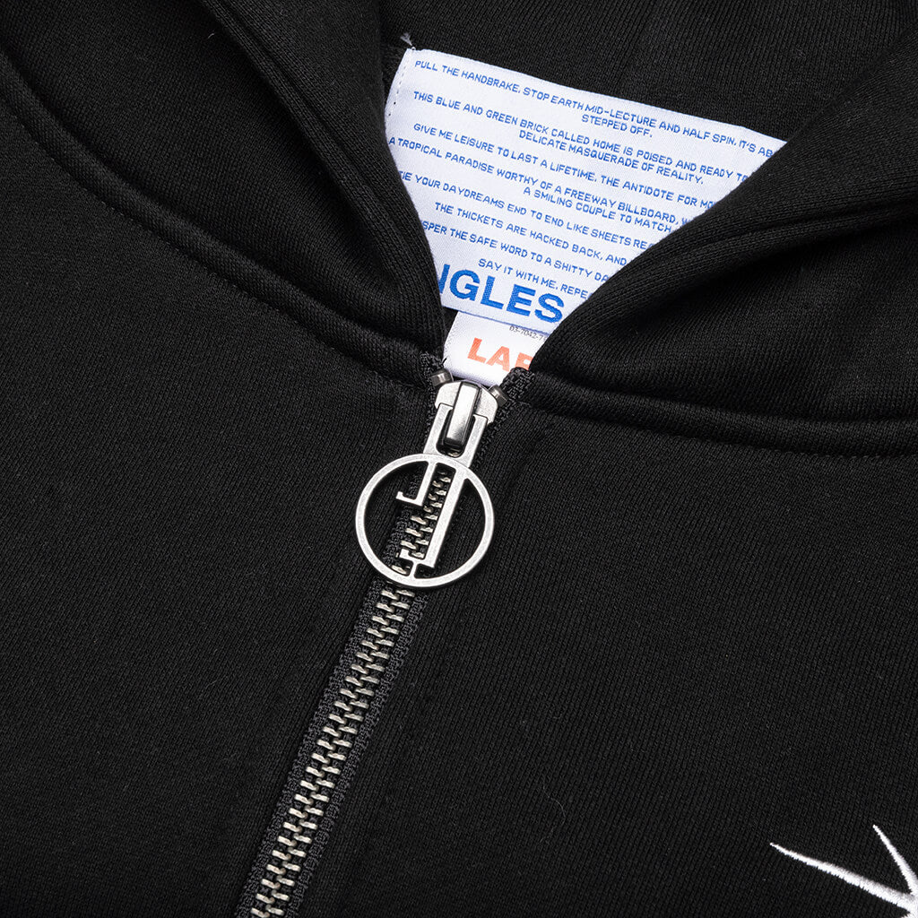 Todo Bien Zip Hoodie - Black
