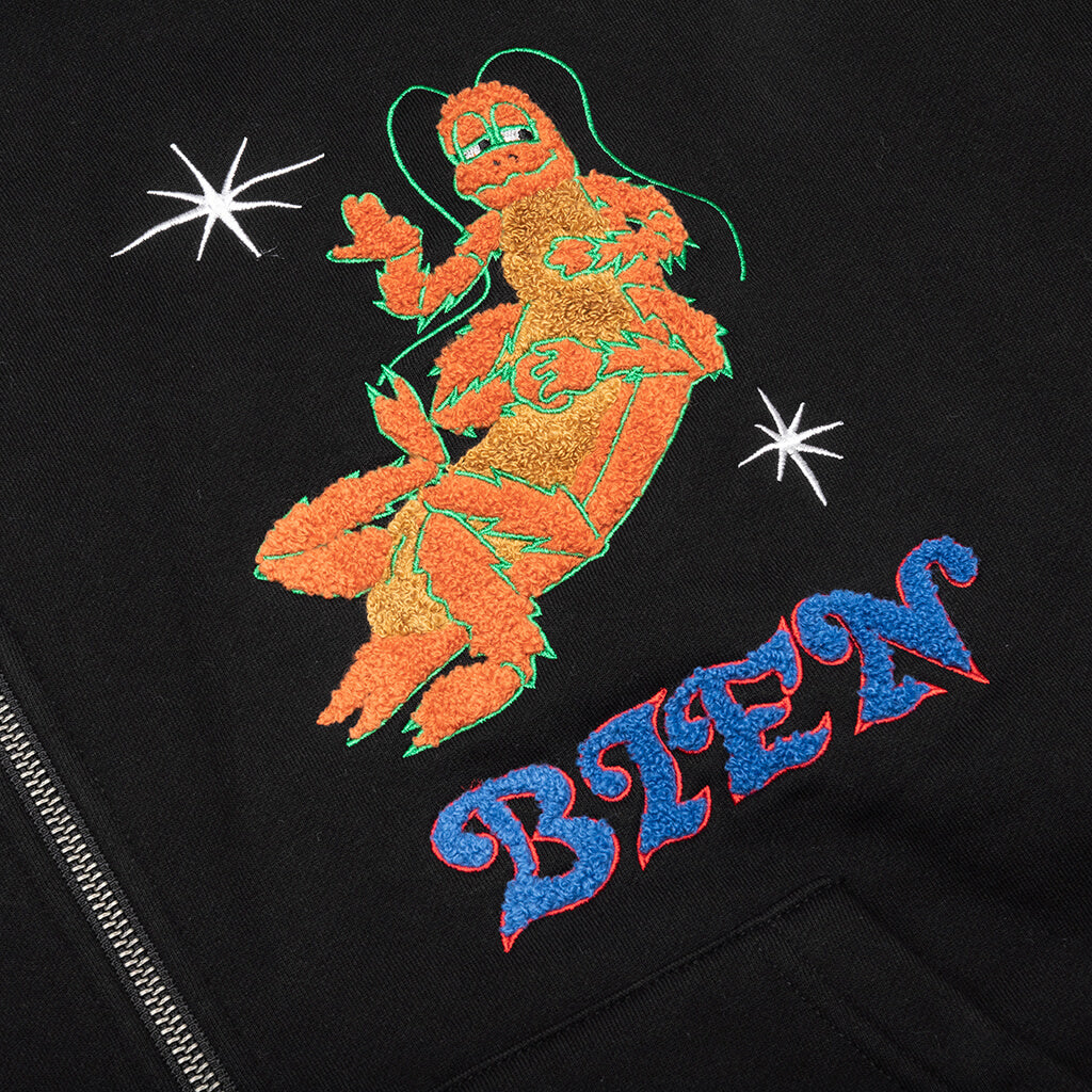 Todo Bien Zip Hoodie - Black