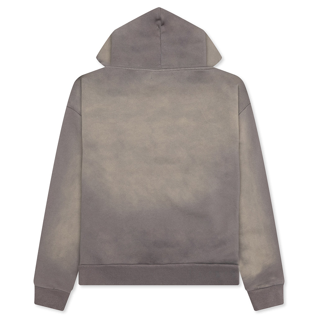 Tonal Beware Hoodie - Cement