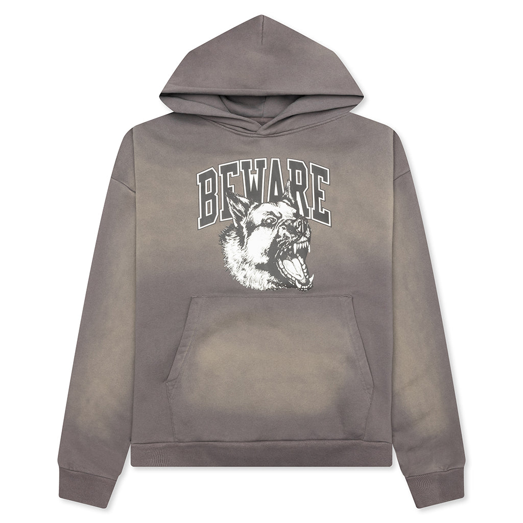 Tonal Beware Hoodie - Cement