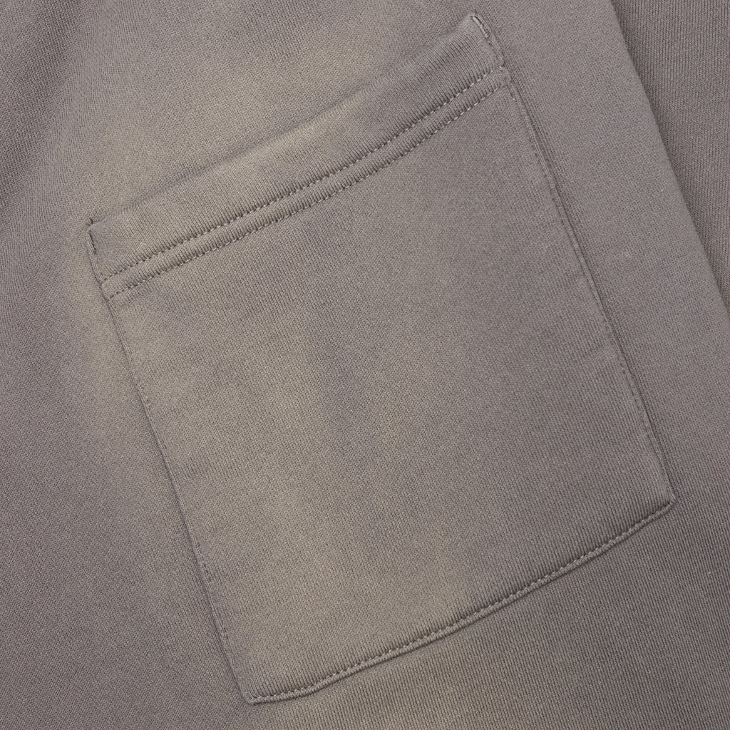 Tonal Beware Open Bottom Sweatpants - Cement