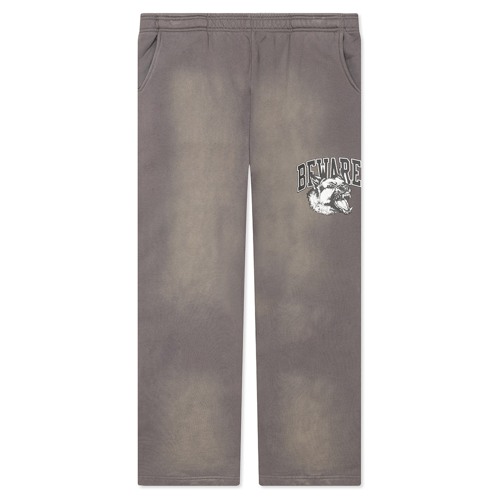 Tonal Beware Open Bottom Sweatpants - Cement