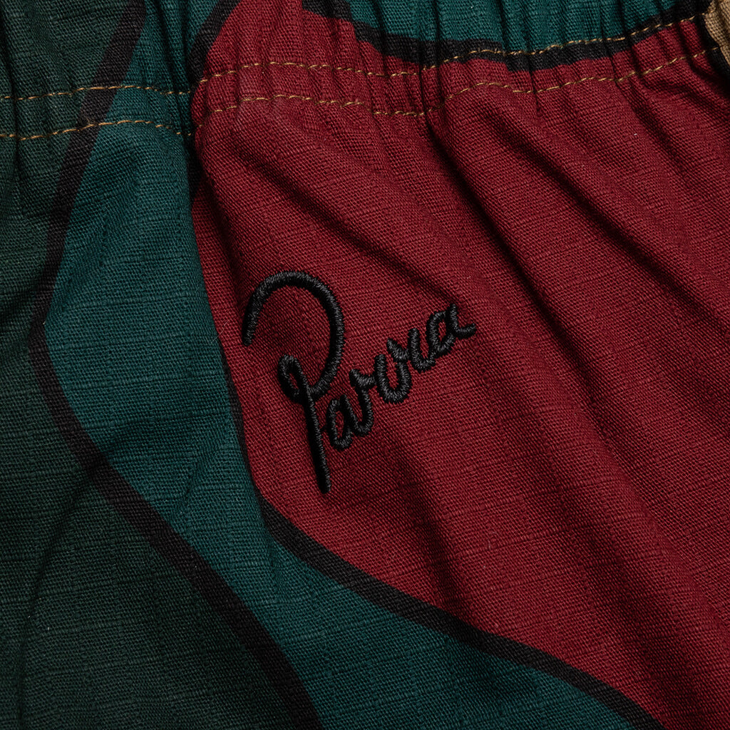 Trees in Wind Relaxed Pants - Camo Green