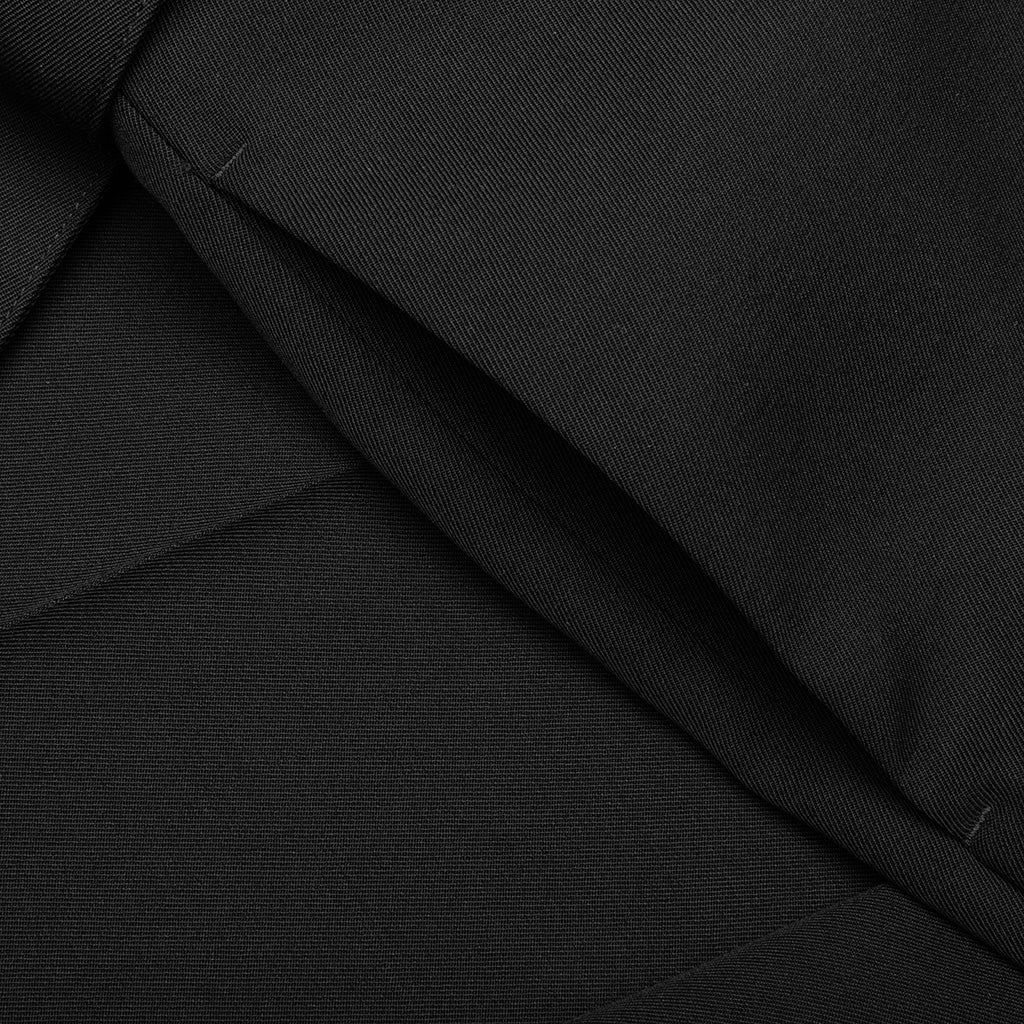 Gabardine Belted Trousers - Black