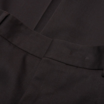 Straight Leg Gabardine Trouser D006 - Chocolate Brown