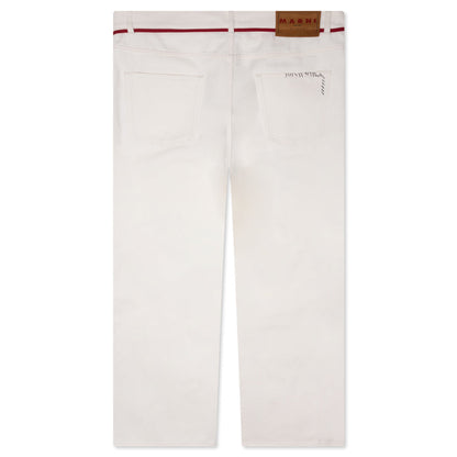 Drawstring Trousers - Lily White