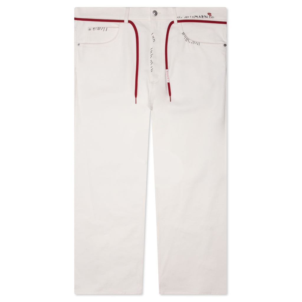 Drawstring Trousers - Lily White