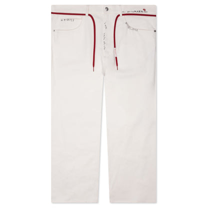 Drawstring Trousers - Lily White