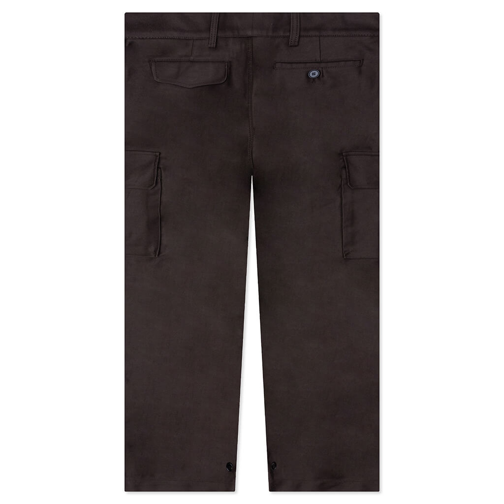 Brown Organic Cotton Cargo Trousers TCY36 - Moca