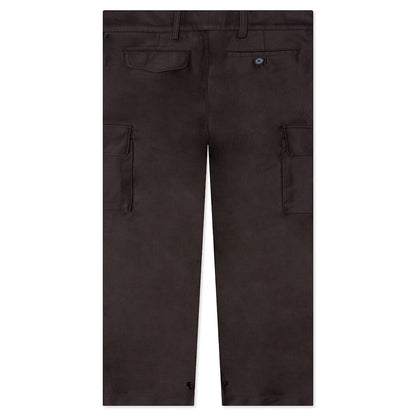 Brown Organic Cotton Cargo Trousers TCY36 - Moca