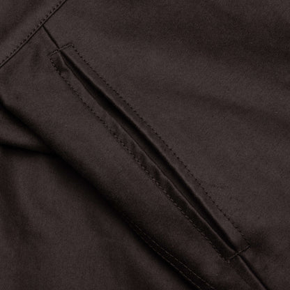 Brown Organic Cotton Cargo Trousers TCY36 - Moca