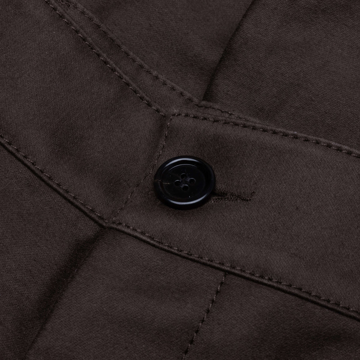 Brown Organic Cotton Cargo Trousers TCY36 - Moca