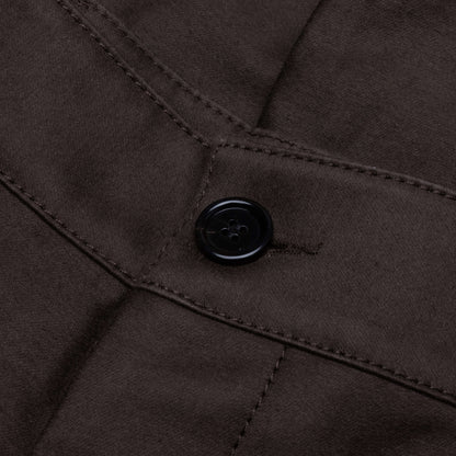 Brown Organic Cotton Cargo Trousers TCY36 - Moca