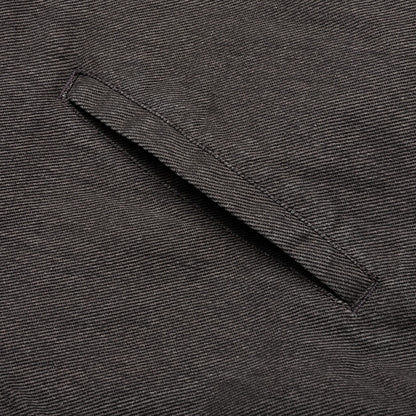 Twill Full Zip Shirt - Black