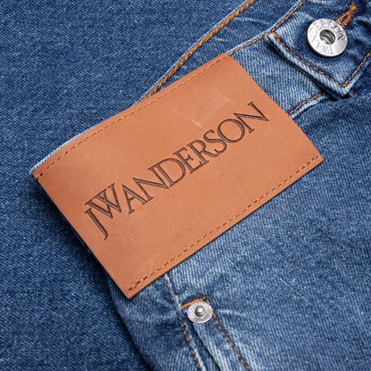 Twisted Workwear Shorts - Light Blue Denim