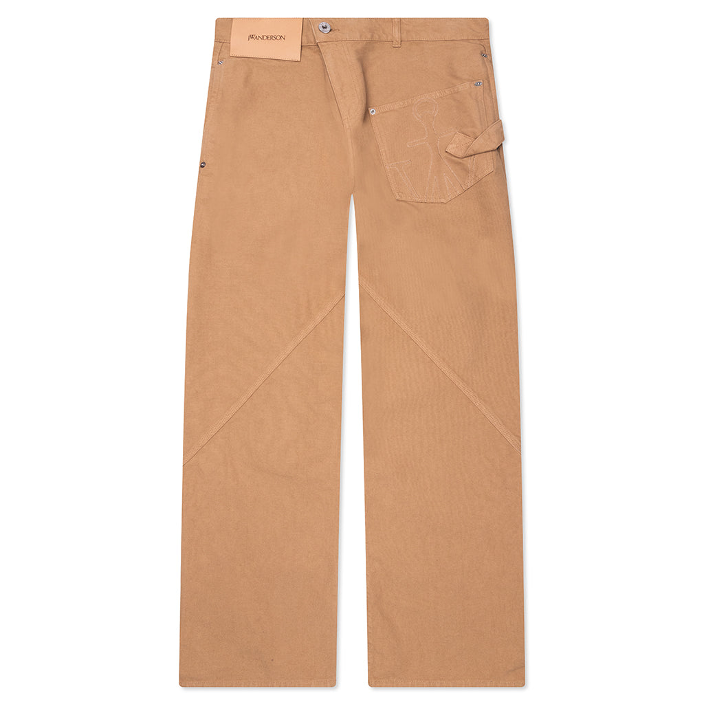 Twisted Workwear Trousers - Flax