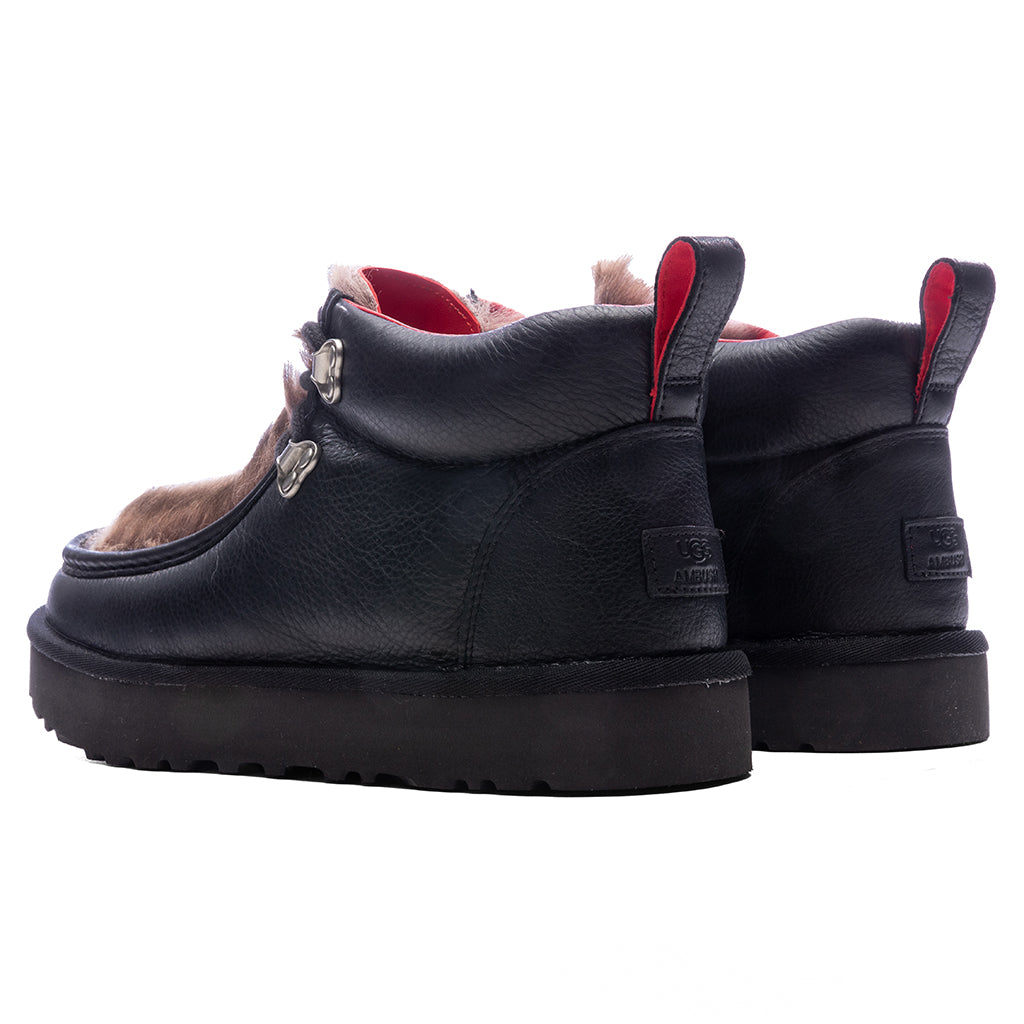 UGG x AMBUSH Fur Plug Boot - Black