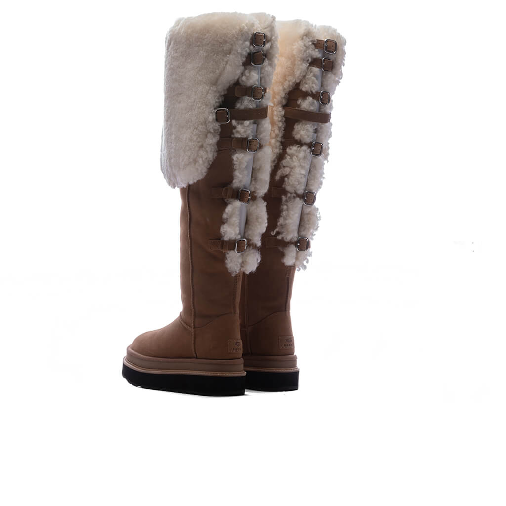 UGG x Sacai Women's Thigh High Boot - Chestnut