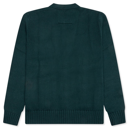 Cotton College Cardigan - Fir Green