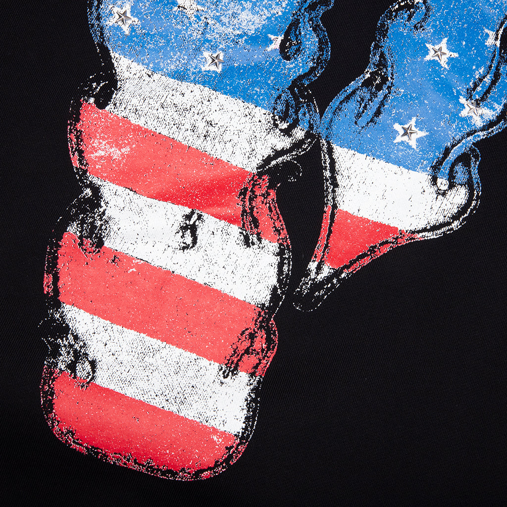 VLONE Flag Zip Up Hoodie - Black
