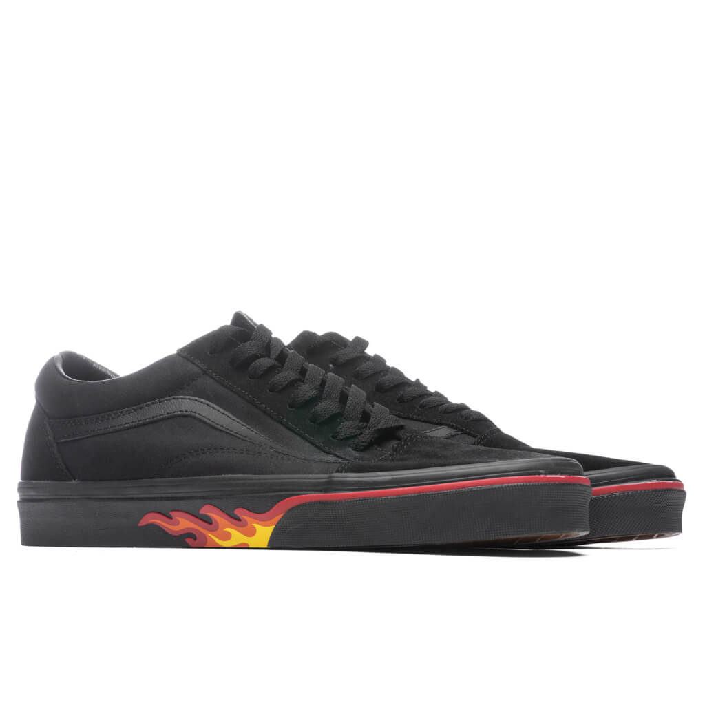 Old Skool "Flame Wall" - Black