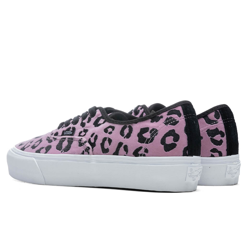 Authentic VLT LX "Velvet Animal" - Mauve Lepard/Black