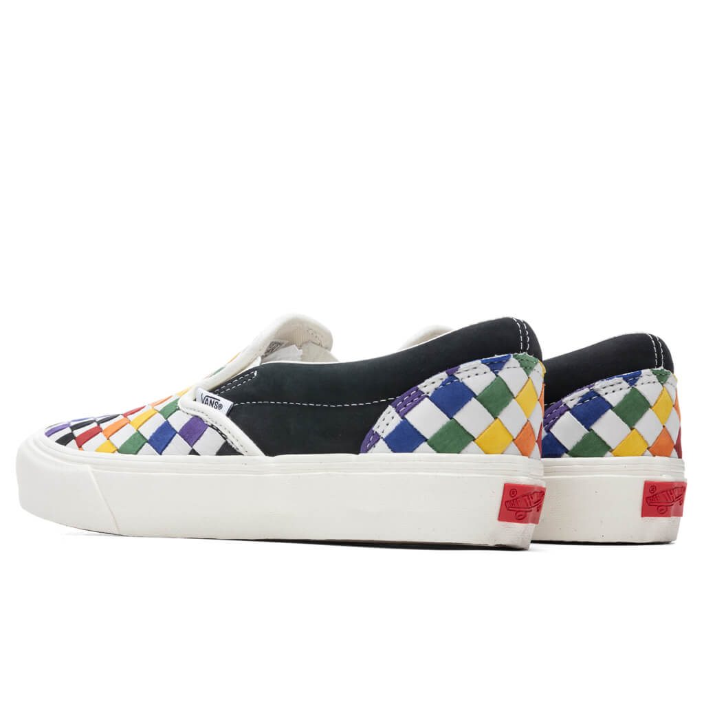Classic Slip-VLT LX "Pride" - Woven Leather Rainbow
