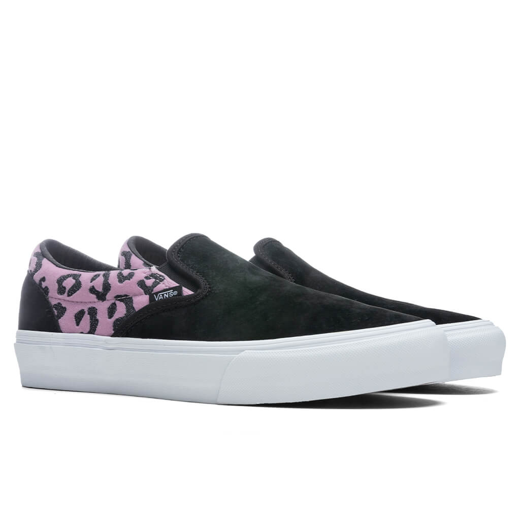 Classic Slip-VLT LX "Velvet Animal" - Mauve Lepard/Black