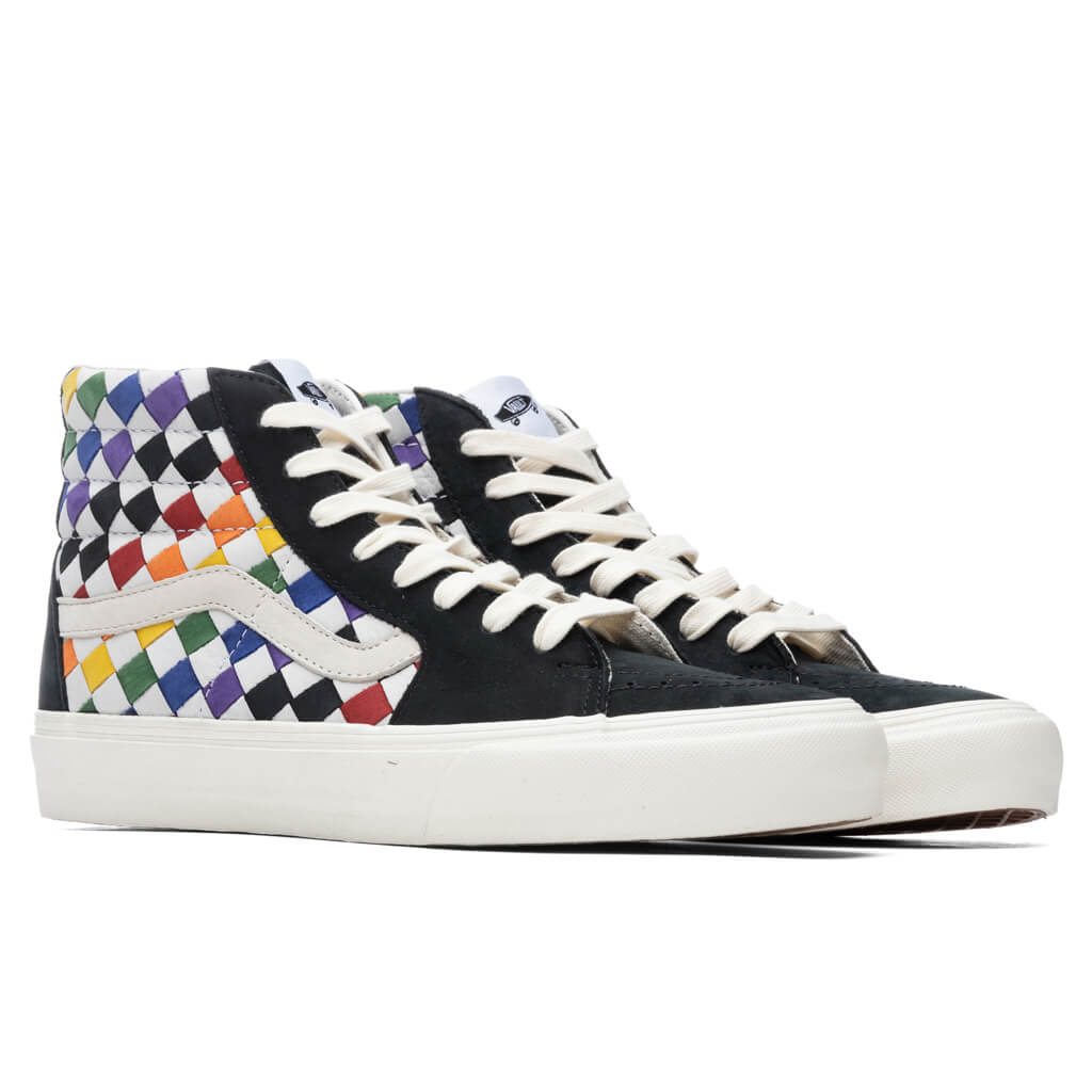 Sk8-Hi VLT LX "Pride" - Woven Leather Rainbow