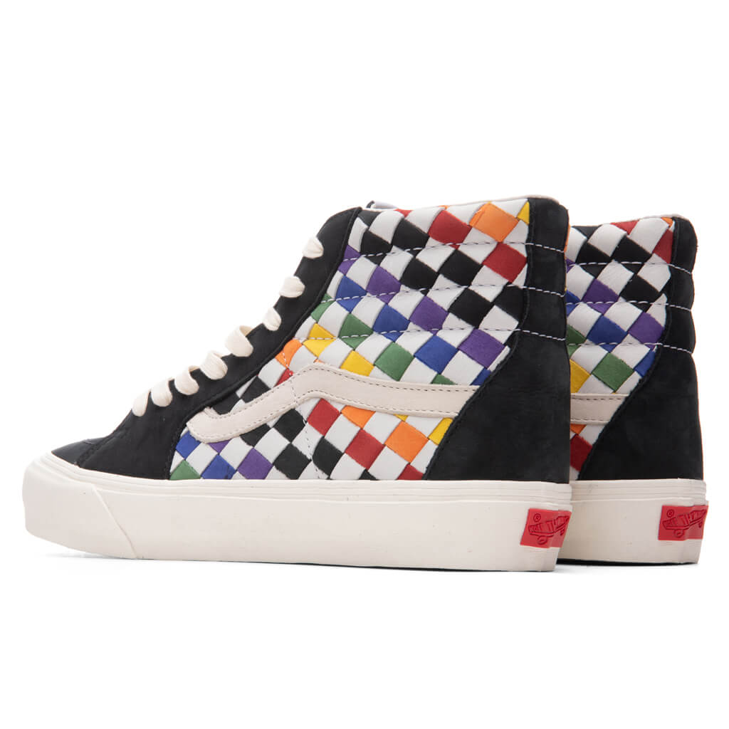 Sk8-Hi VLT LX "Pride" - Woven Leather Rainbow
