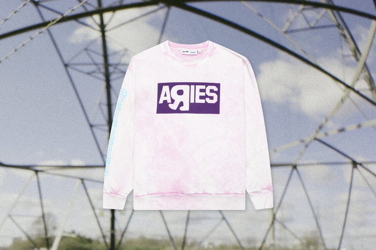 Vans Vault x Aries Women's Crew Sweatshirt - Pink