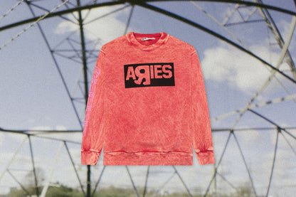 Vans Vault x Aries Women's Crew Sweatshirt - Red