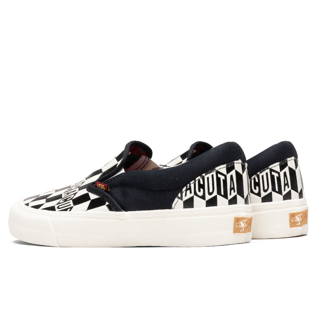 Vans Vault x Baracuta Classic Slip-VLT LX - Black Checkerboard