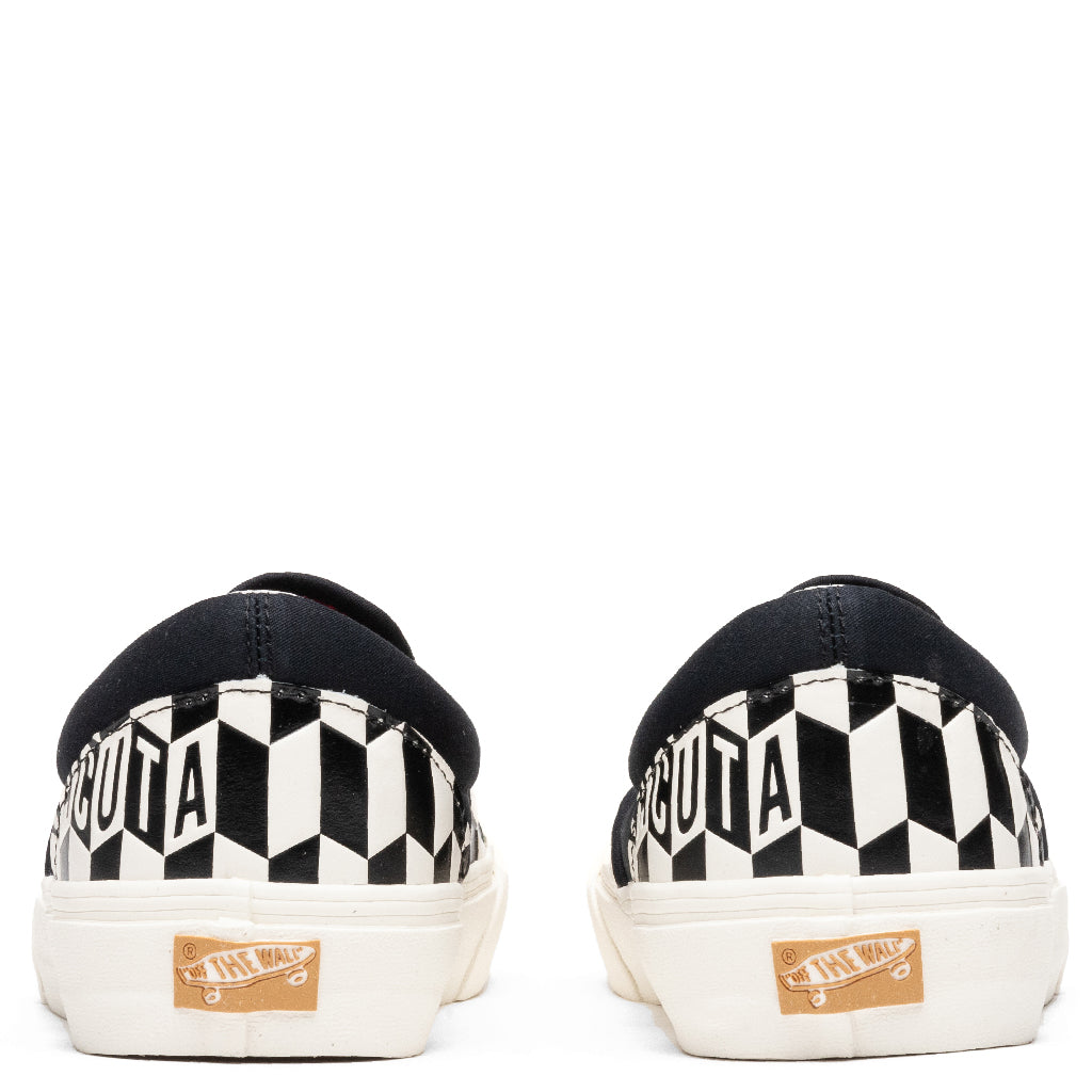Vans Vault x Baracuta Classic Slip-VLT LX - Black Checkerboard