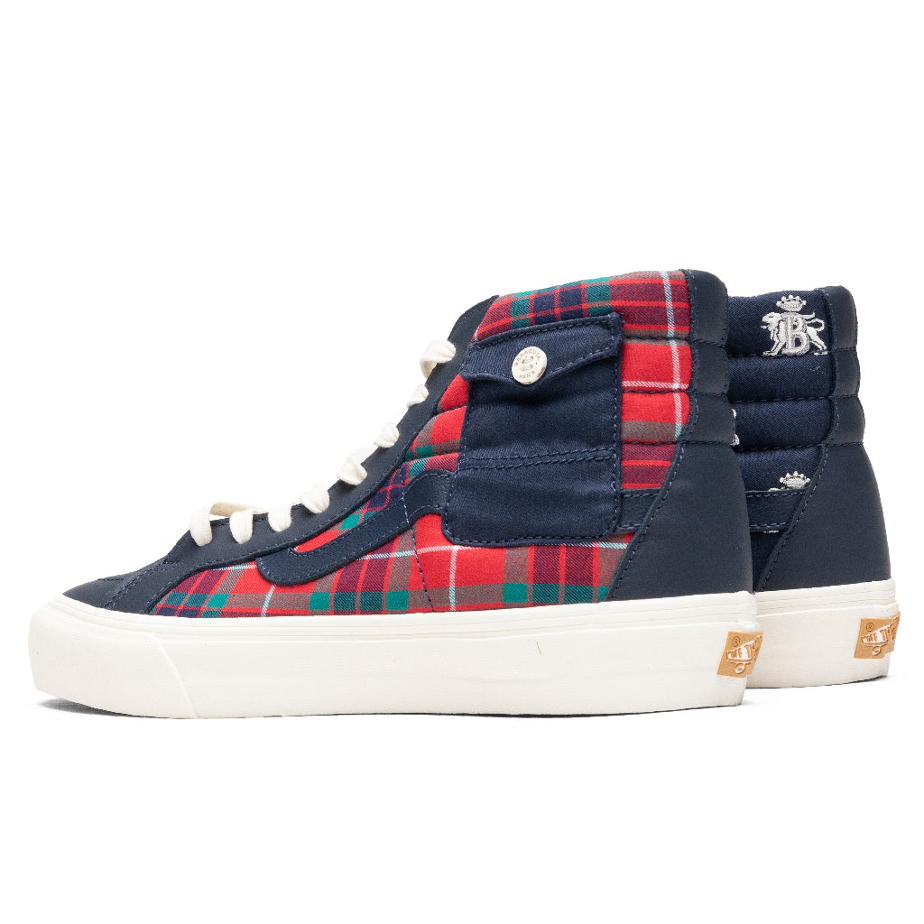 Vans Vault x Baracuta SK8-Hi Pocket VLT LX - Dress Blues/Tartan Plaid