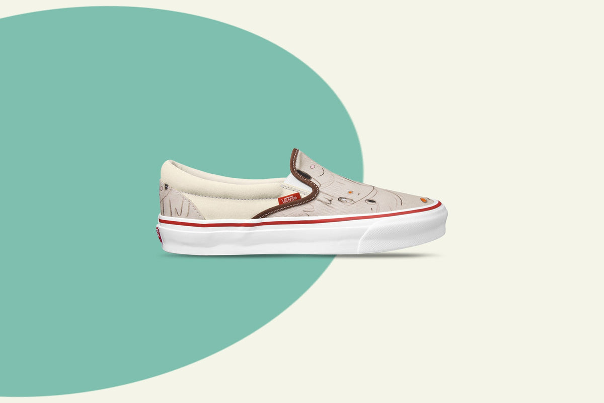 Vans Vault x Javier Calleja OG Classic Slip-LX - Turtledove/True White