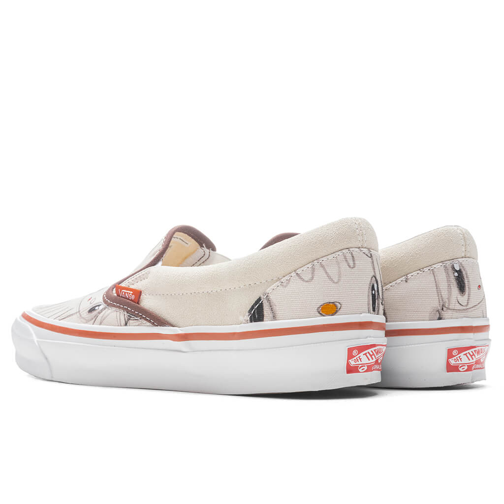 Vans Vault x Javier Calleja OG Classic Slip-LX - Turtledove/True White