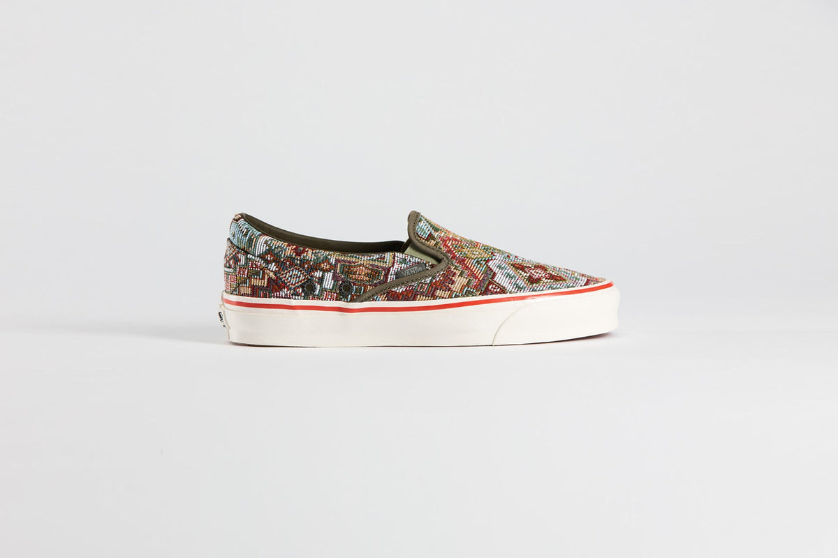 Vans Vault x Nigel Cabourn OG Classic Slip-LX - Carpet Green Mix