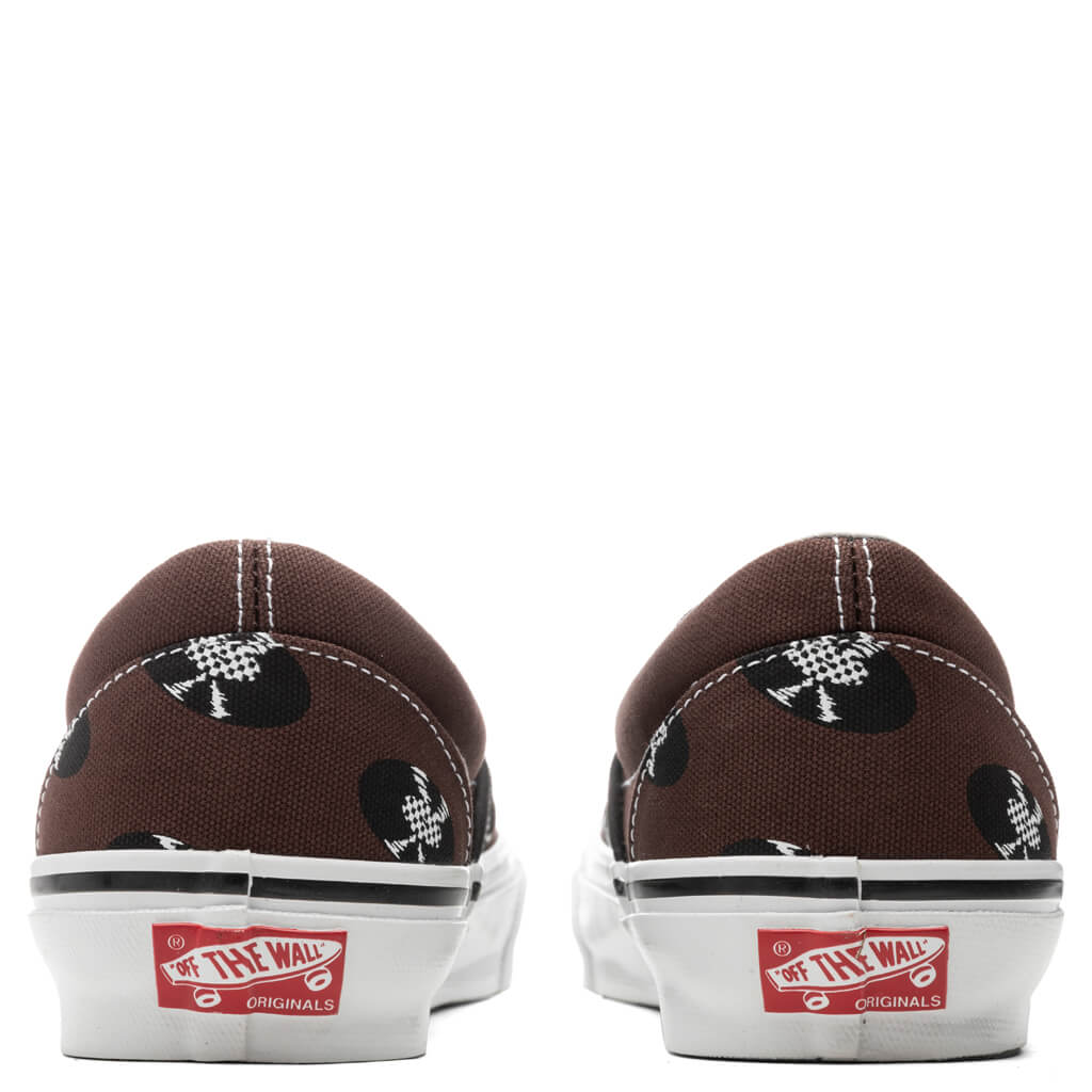 Vans Vault x OG Classic Slip-- Brown/Records