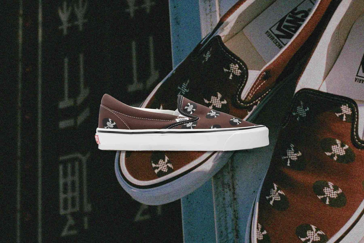 Vans Vault x OG Classic Slip-- Brown/Records