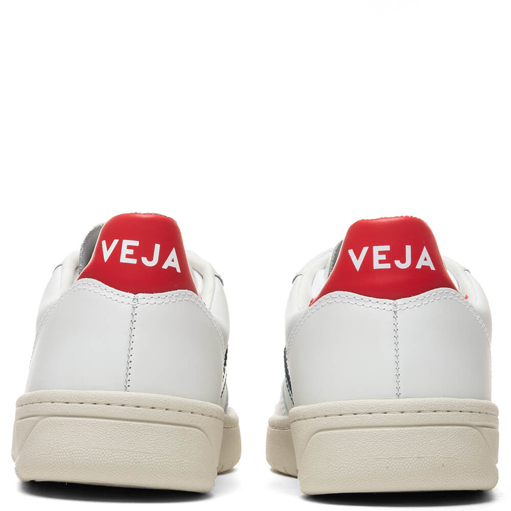 V-10 Leather - Extra White/Nautico Pekin