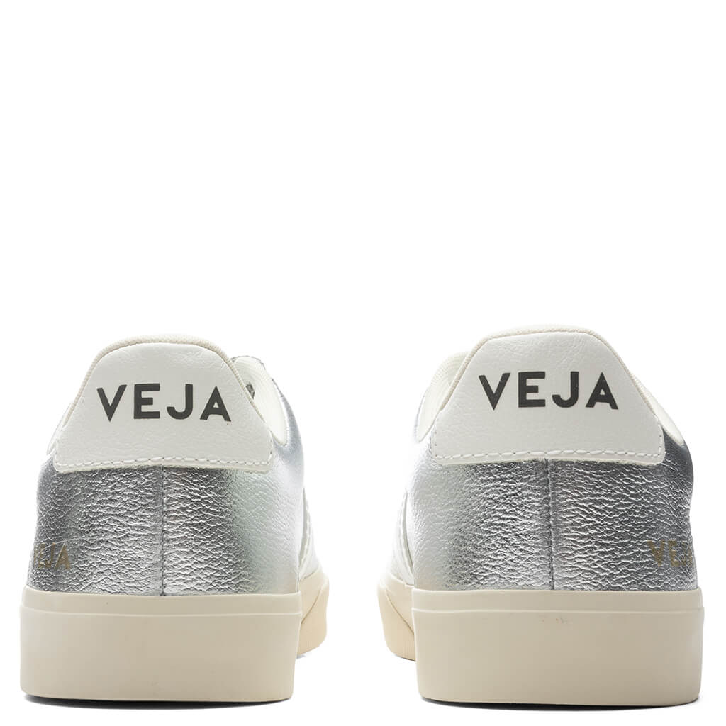 Woman's Campo Chromefree - Silver/White