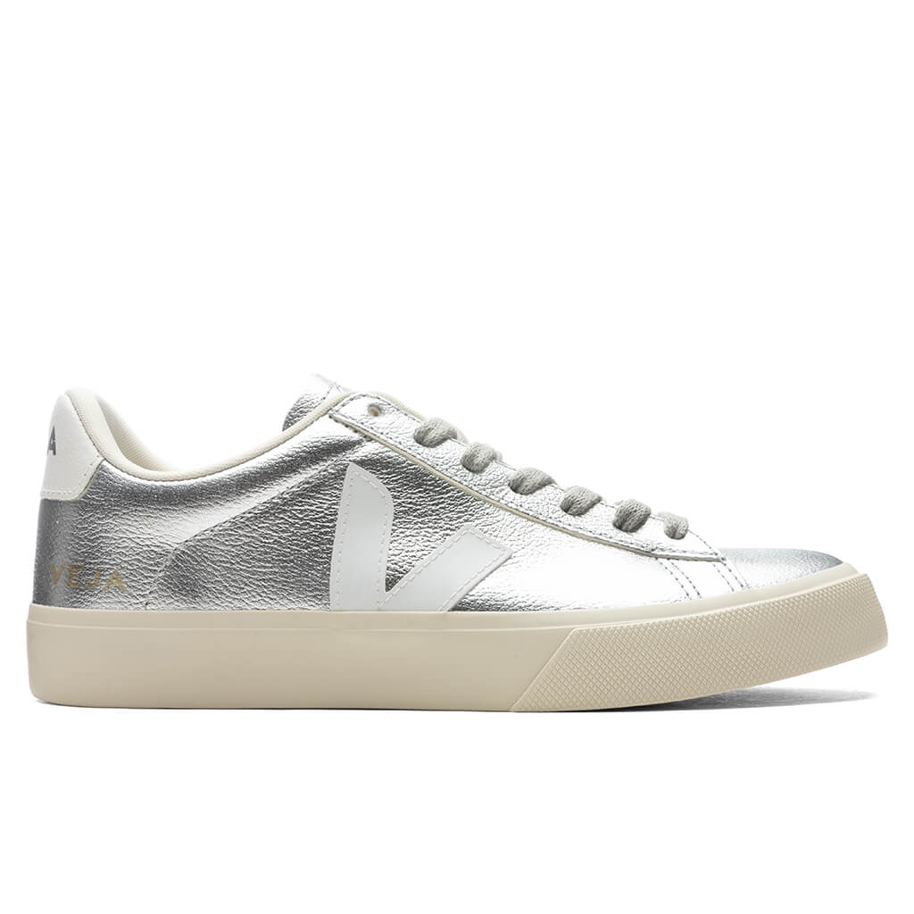 Woman's Campo Chromefree - Silver/White