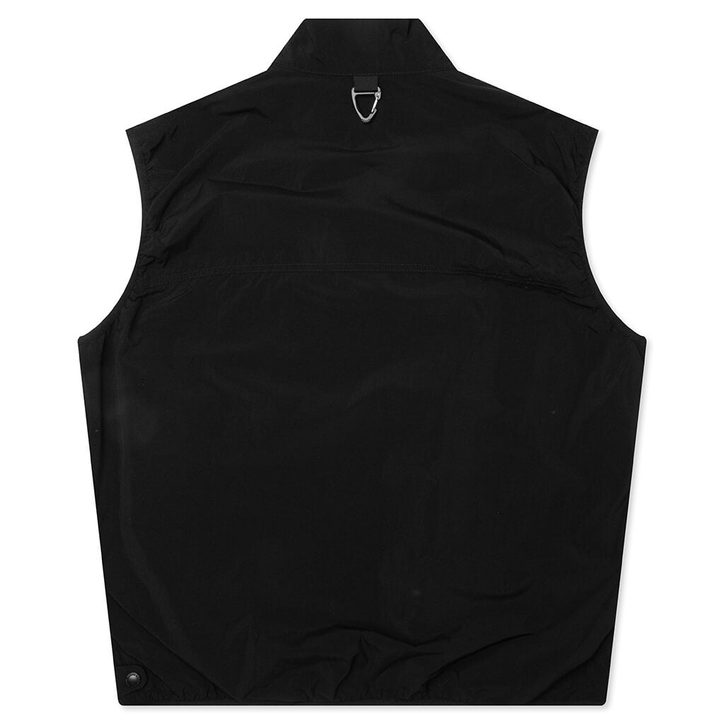Nylon Typewriter Vest - Black